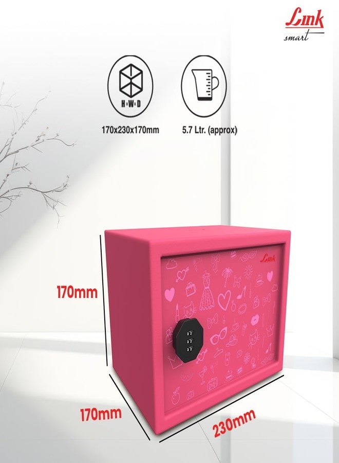 لينك حصالة نقود ذكية للأطفال من لينك سمارت - قفل برقم سري فاخر | بدون مفاتيح أو بطاريات | تصميم متين، سعة 5.7 لتر | خزنة مرحة وملونة للادخار | ضمان 3 سنوات - Image 4